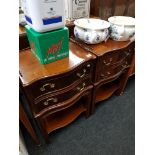 PAIR OF 2 DRAWER BEDSIDE CABINETS