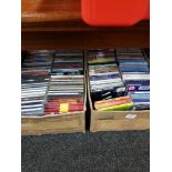 2 BOXES OF CD'S