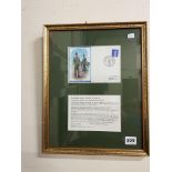 FRAMED ROYAL IRISH RANGERS 1ST DAY COVER