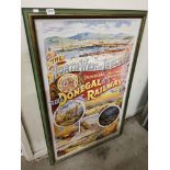 LARGE FRAMED DONEGAL RAILWAYS POSTER