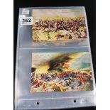 QUANTITY OF POSTCARDS RE BATTLES FOR THE FLAG SET OF 13