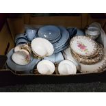 BOX LOT OF PART TEA SETS ETC