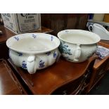 2 OLD CHAMBER POTS