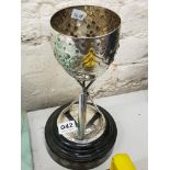 SILVER PLATED SIROCCO INTER DEPARTMENTAL CRICKET CUP 1947