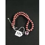 PINK CULTURED PEARL NECKLACE