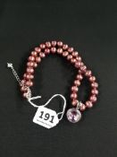PINK CULTURED PEARL NECKLACE
