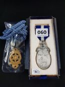 MASONIC SILVER AND 1 OTHER JEWEL