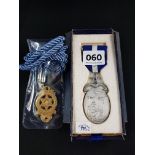 MASONIC SILVER AND 1 OTHER JEWEL