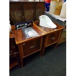 PAIR OF BEDSIDE CABINETS