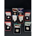 QUANTITY OF SILVER PROOF COINS