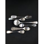 ASSORTED SILVER SPOONS