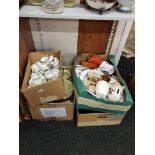 4 BOX LOTS OF PART TEA SETS AND JUGS ETC