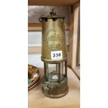 OLD BRASS MINORS LAMP