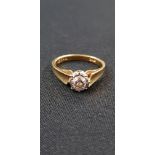 18CT GOLD DIAMOND SOLITAIRE RING