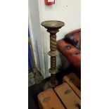 ANTIQUE BARLEY TWIST PLANT STAND