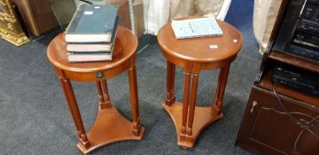 PAIR OF SIDE TABLES