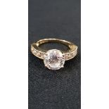 14CT GOLD AND CZ RING