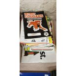 QUANTITY OF VINTAGE FOOTBALL PROGRAMMES GLENTORAN/DETROIT COUGARS