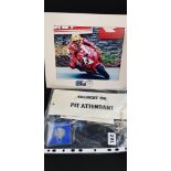 POSTAGE STAMP JOEY DUNLOP PHOTOGRAPH DATED 17/05/01, BOXED ISLE OF MAN TT CROWN AND KILLINCHY 150
