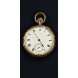 GENTS GOLD PLATED POCKET WATCH