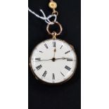 14CT GOLD CHRONOGRAPH POCKET WATCH WORKING