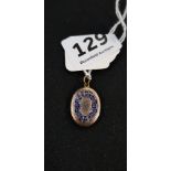 GEORGIAN ENAMEL LOCKET