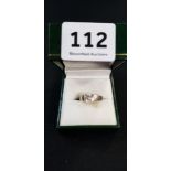 HEAVY SILVER SOLITAIRE RING