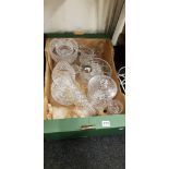 LARGE QTY OF GLASSWARE TO INC TYRONE CRYSTAL