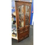 OAK CORNER CABINET