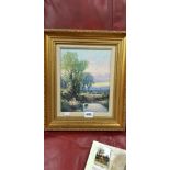 CUNNINGHAM - GILT FRAMED OIL - LANDSCAPE