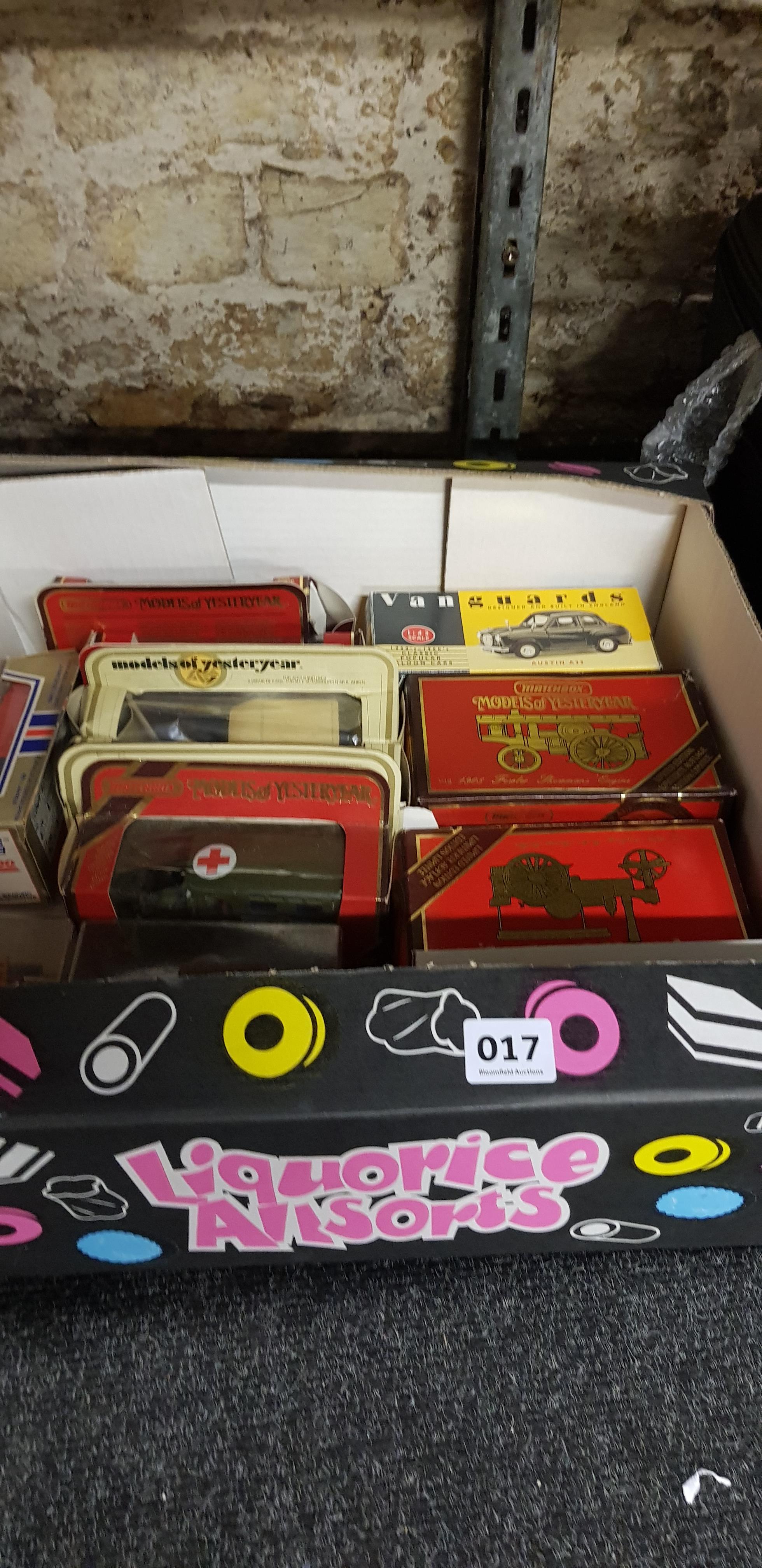 BOX OF MODEL CARS