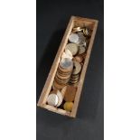 BOX OF OLD COINS
