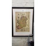 FRAMED IRELAND MAP