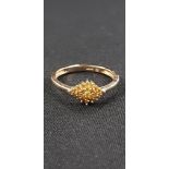 9 CARAT GOLD & YELLOW DIAMOND RING