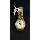 ROLLED GOLD LONGINES MILITARY WRIST WATCH