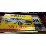 QUANTITY OF ENAMEL AND TIN PLATE CAR SIGNS