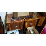 PAIR OF DEEP SINGLE DRAWER LOW CABINETS