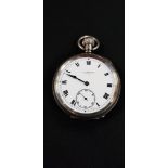 J W BENSON SILVEROID POCKET WATCH