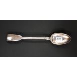 ANTIQUE SILVER STUFFING SPOON 1833 APPROX 146 GRAMS MAKER ROBERT ELEY