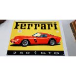 METAL CAR SIGN - FERRARI