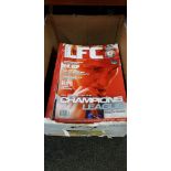 BOX OF FOOTBALL MAGAZINES