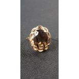 9 CARAT GOLD & TOPAZ RING