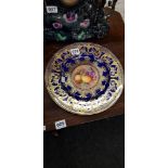 HAND PAINTED AND SIGNED ROYAL WORCESTER PLATE