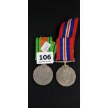 2 WW2 MEDALS