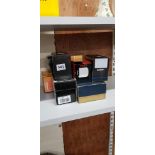 SHELF LOT OF WATCHES