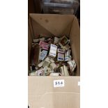 LARGE BOX OF CIGARETTE CARDS