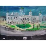 OIL ON BOARD - CITY HALL