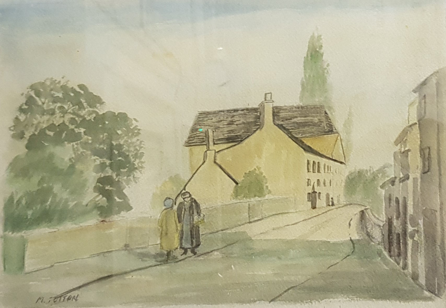 WATERCOLOUR STREET SCENE