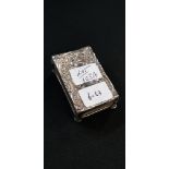 SILVER MATCHBOX HOLDER