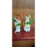 PAIR OF ART NOUVEAU FLORAL VASES